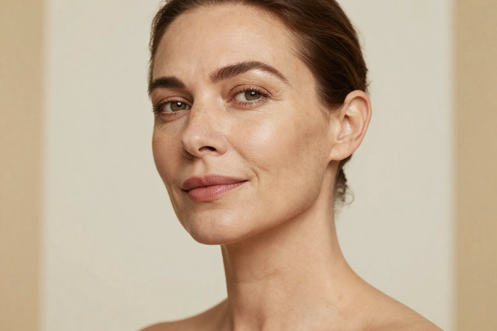 Portrait of a woman's face and neck, Forma radiofrequency at Body Dezign House Newstead, Brisbane