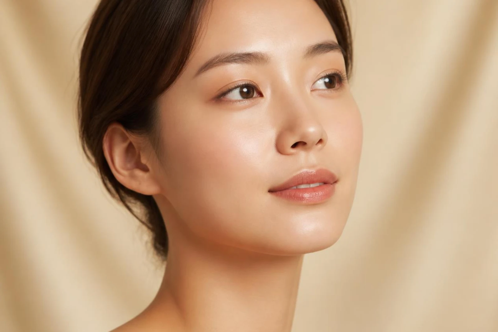 SKNBAR hydrodermabrasion facial client, glowing skin close-up, Body Dezign House Newstead Brisbane